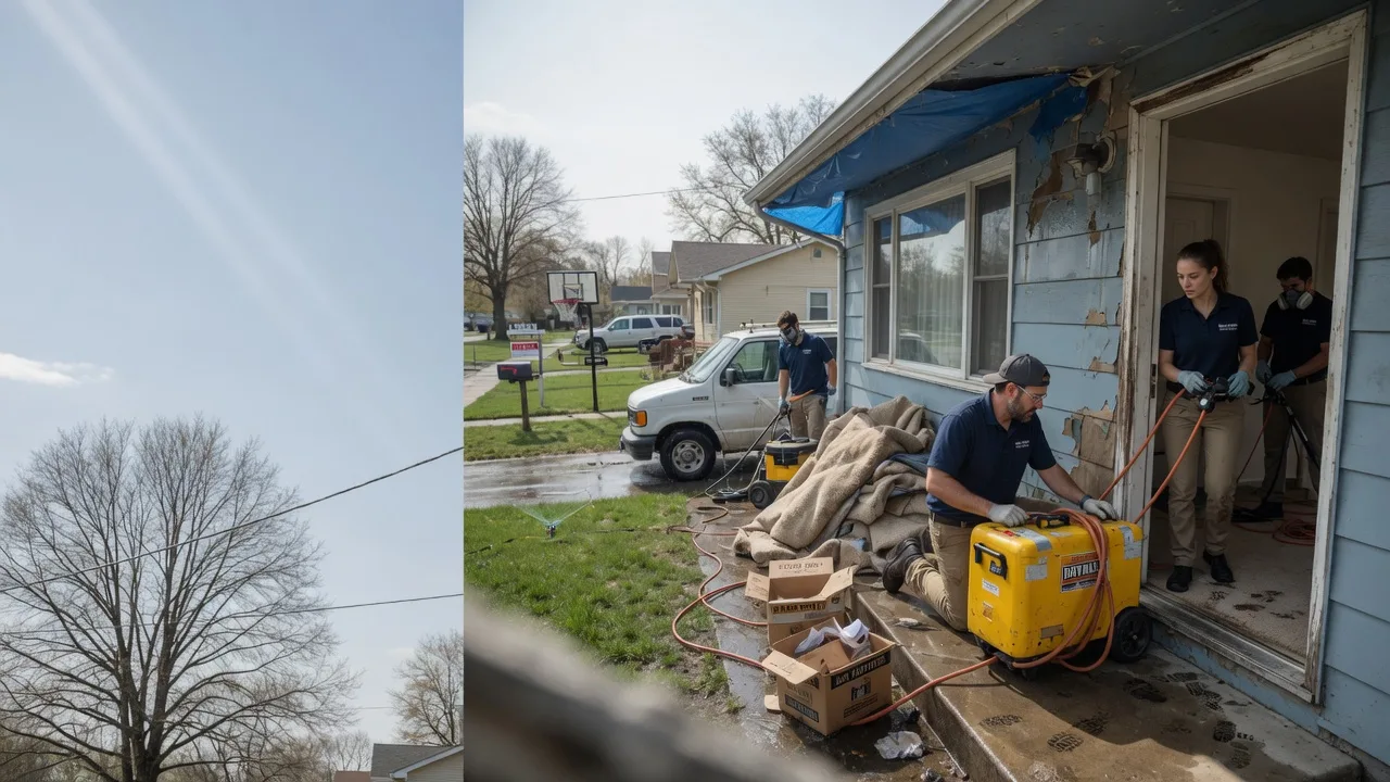 Basement Flood Cleanup in Dustin, OK near me